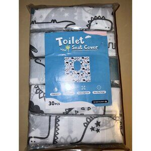 New Individually Sealed 30 Pack Disposable Dinosaur Toilet Seat Covers